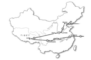 China Trip Map