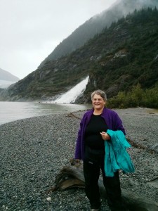 Waterfall At the Mendenhall Glacier 