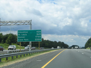 I-70 sign