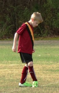 Bryon in the Soccer Game