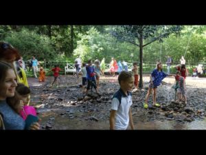 Kids Playing in a "surprose" fountain