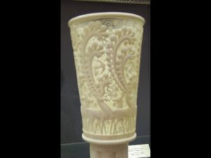 Carved Bone - very intricate. I would have made one of my own, but Danita wouldn't let me bring my knife.