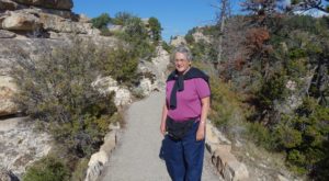 The trail at Angle's Point got quite narrow, dropping off on both sides