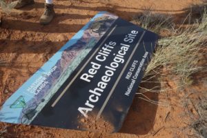 Anasazi area sign, ready for mounting