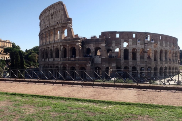 The Colosseum is way cool because it is really big, and they did way cool things there, and much of it still stands.