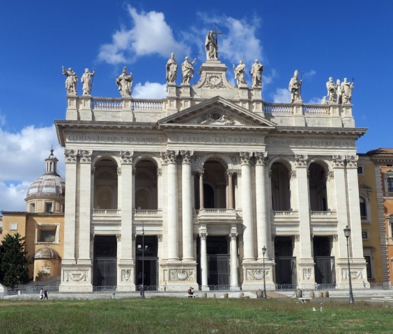 St John Lanteran was the home of the Pope for 1,000 years and is still the basilica for the Bishop of Rome