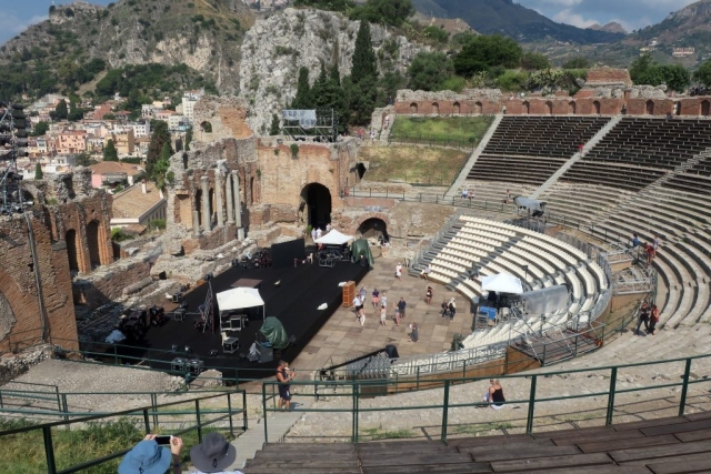 The Theater could seat about 5,000.