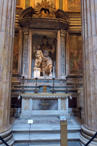 Chapel St. Joseph of the Holy Land. This earned one of the 8 most prominent displays because the casket contains dirt from many different holy land sites. (Sometimes I can't explain them.)